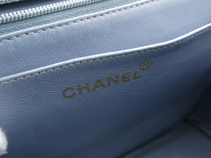 CHANEL Matelasse Denim Coco Mark Handbag