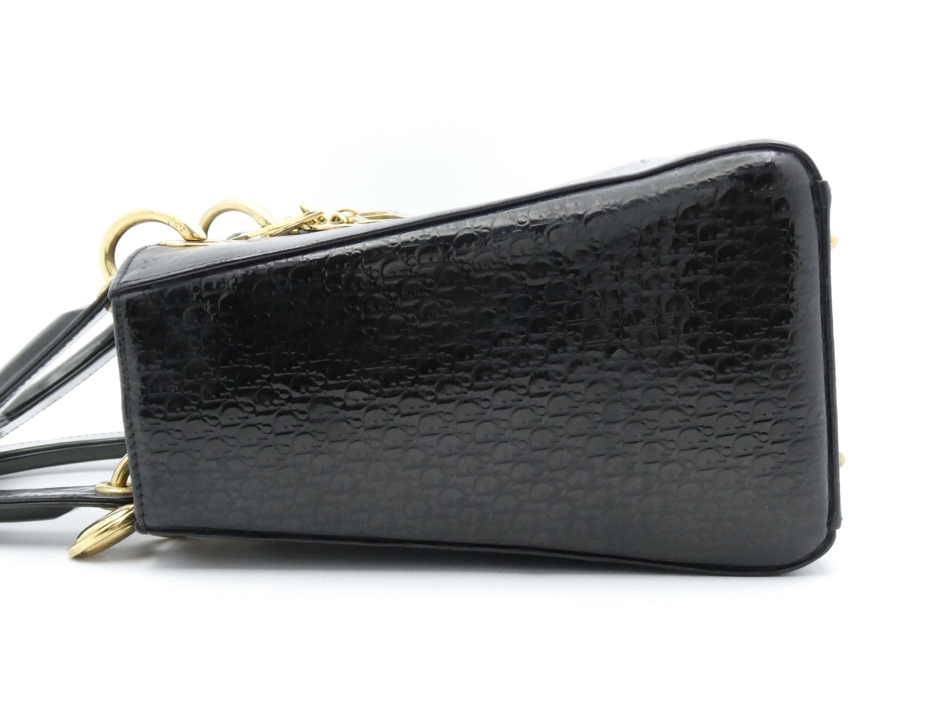 Dior Lady Dior Trotter Enamel Handbag