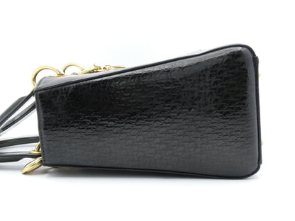 Dior Lady Dior Trotter Enamel Handbag
