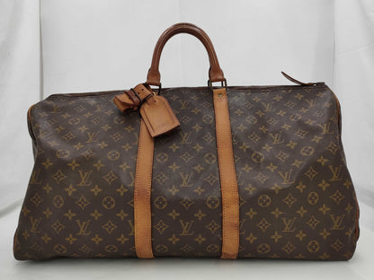 LOUIS VUITTON Monogram Keepall 55 Boston Bag