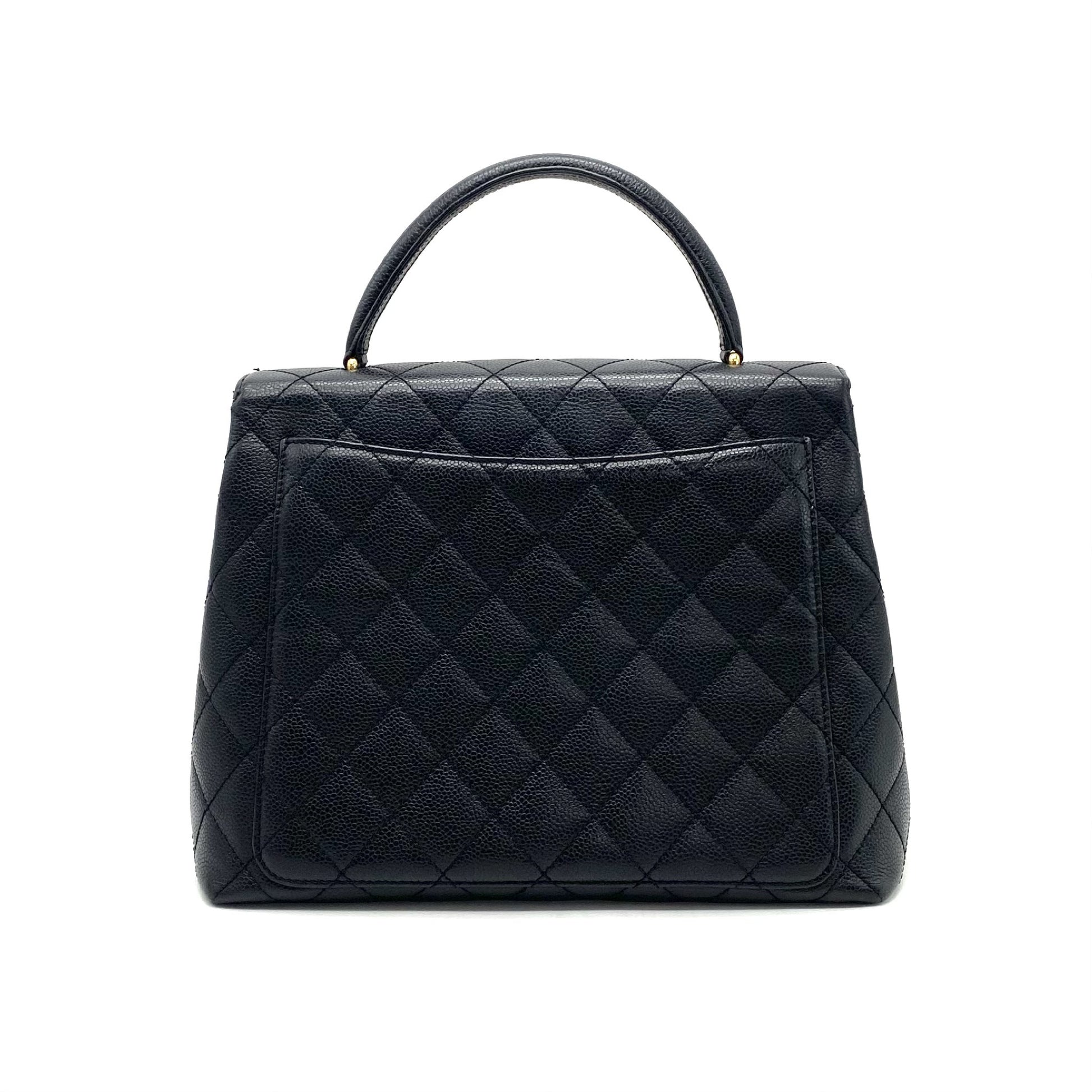 CHANEL CHANEL Matelasse Turnlock Coco Mark Caviar Skin Handbag