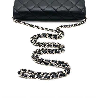 CHANEL CHANEL Matelasse Coco Mark Lambskin Chain Wallet Shoulder Bag