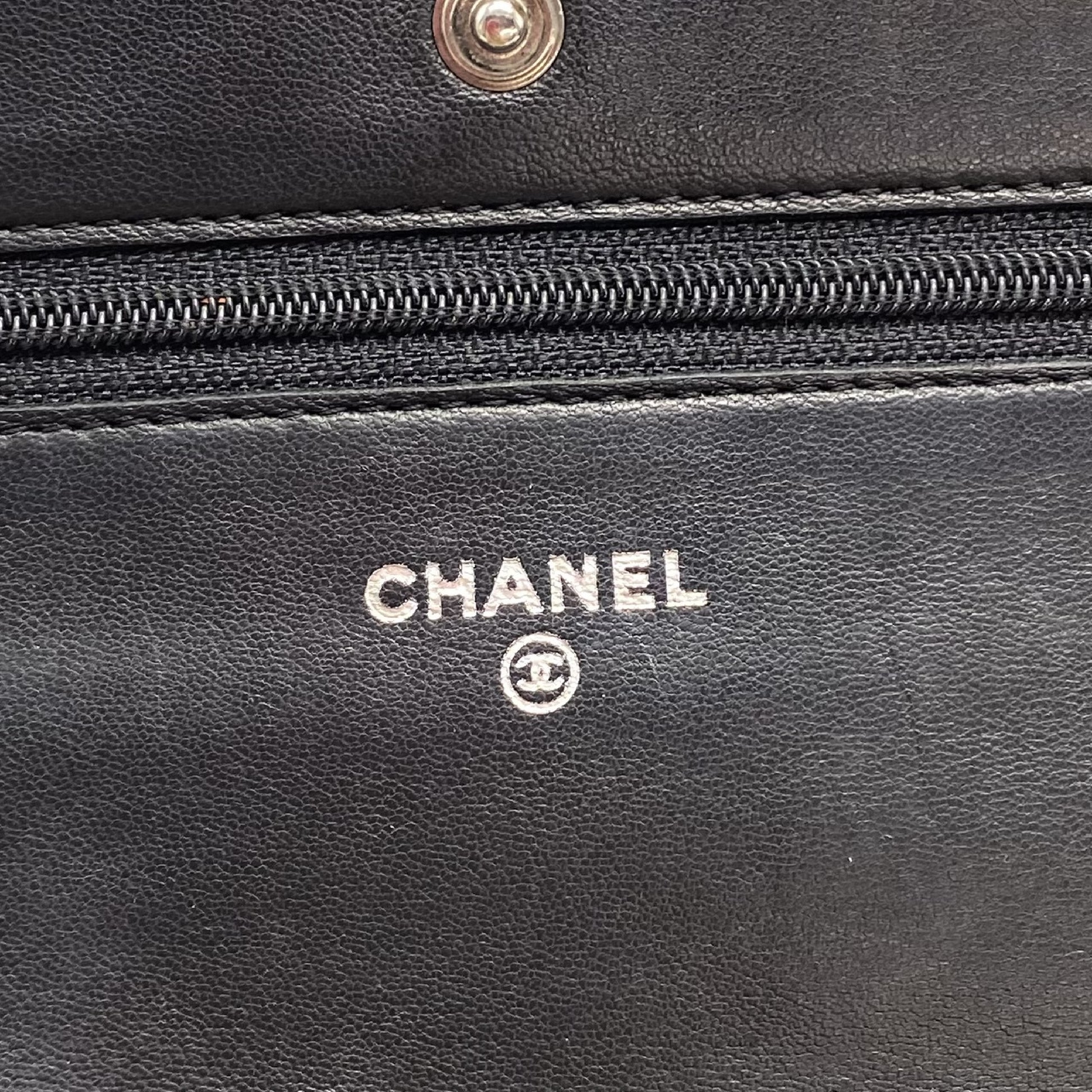CHANEL CHANEL Matelasse Coco Mark Lambskin Chain Wallet Shoulder Bag