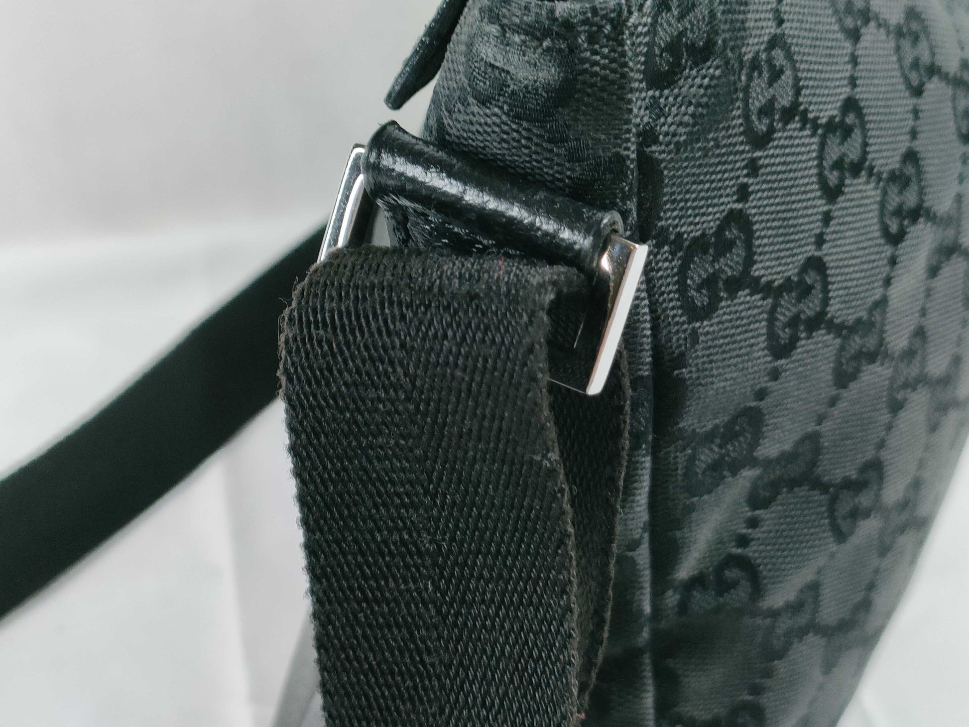 GUCCI GG Canvas Shoulder Bag, Black, 114273/001998, W27cm, Shoulder Bag