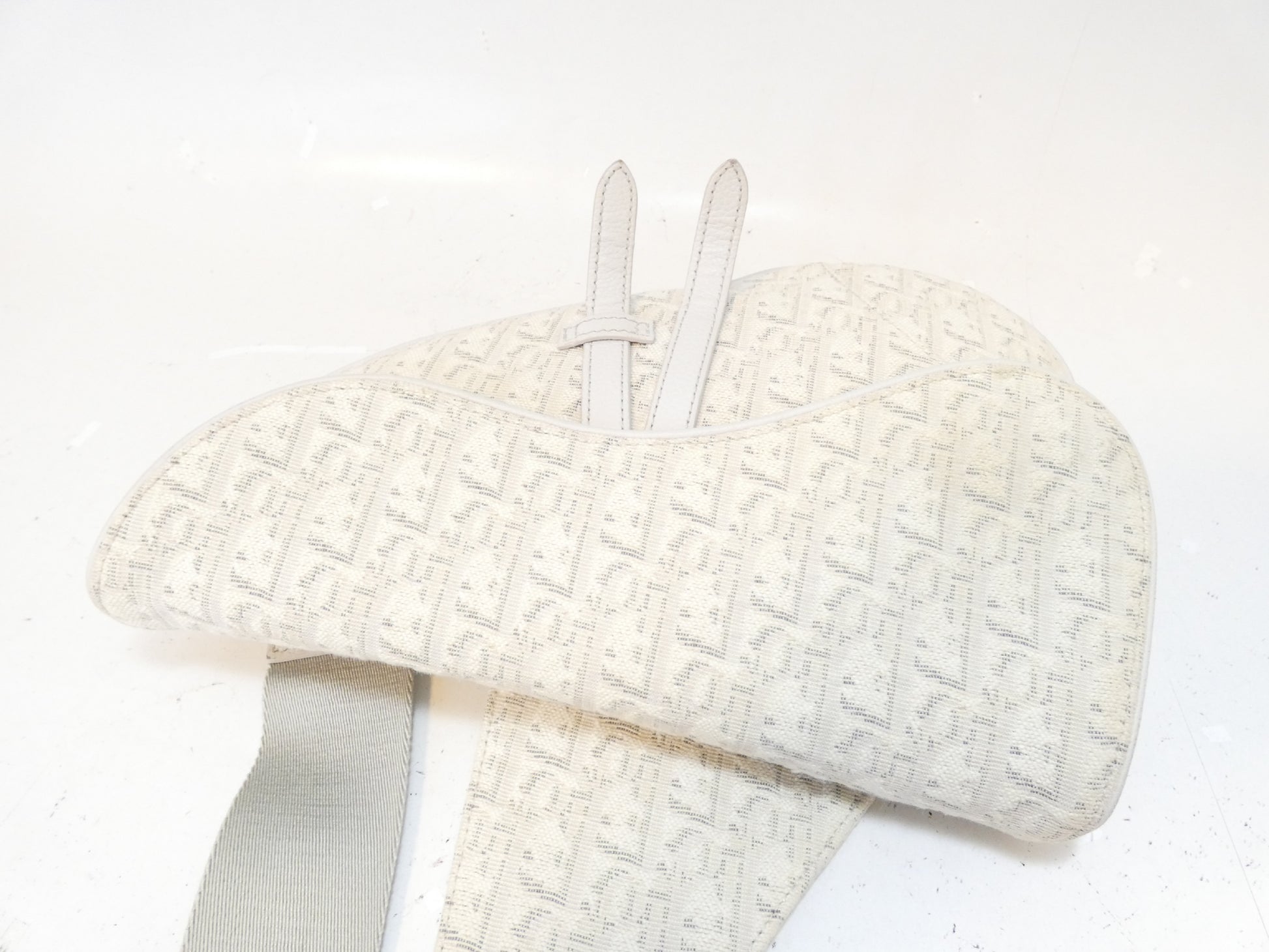 Dior Saddle Bag Trotter Canvas Messenger Shoulder Bag