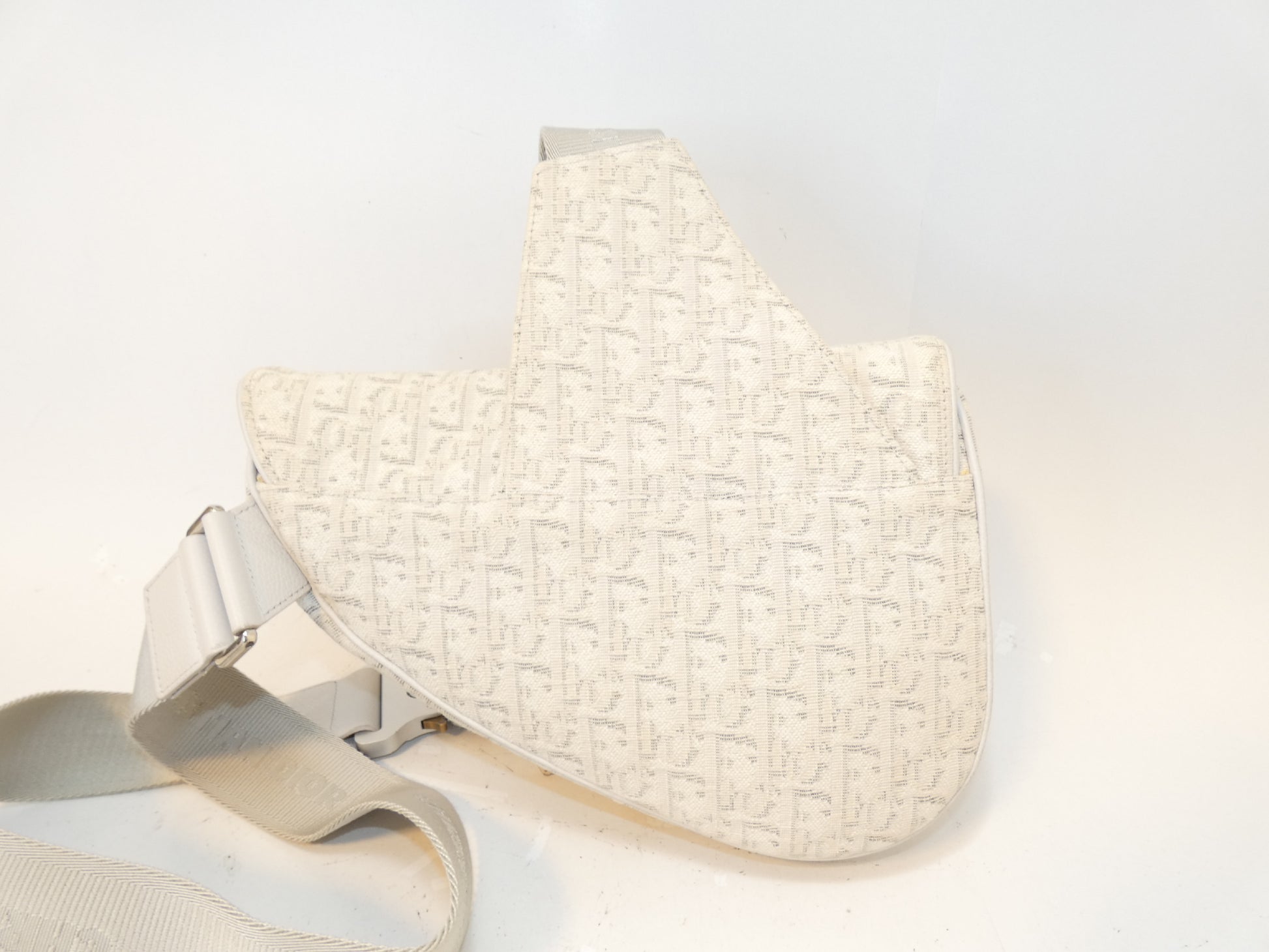Dior Saddle Bag Trotter Canvas Messenger Shoulder Bag