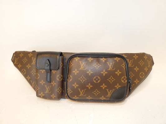 LOUIS VUITTON Christopher Bumback Macassar Monogram Waist Bag