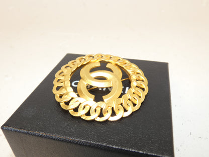 CHANEL Coco GP Circle Brooch Brooch
