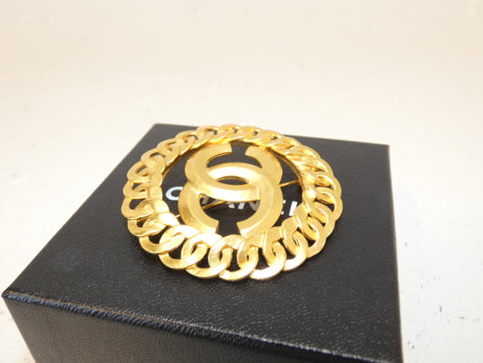 CHANEL Coco GP Circle Brooch Brooch