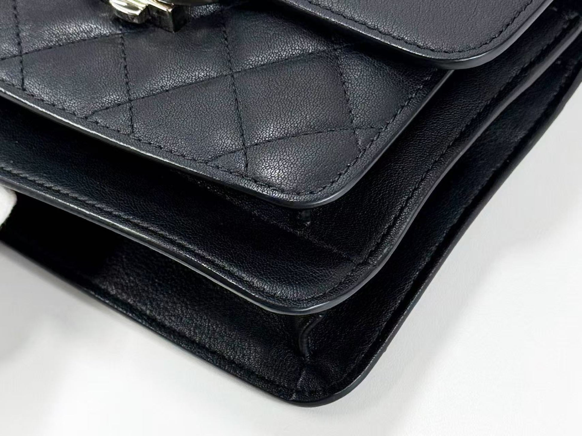 CHANEL Black Matelasse Half Coco Shoulder Bag, W20cm, Approx. 25 Series, Silver Hardware, Dust Bag and Sticker Included, 25363846