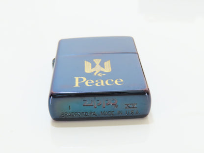 ZIPPO ZippoPeace Blue Titanium Coated Lighter