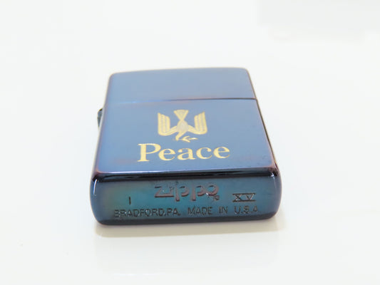 ZIPPO ZippoPeace Blue Titanium Coated Lighter