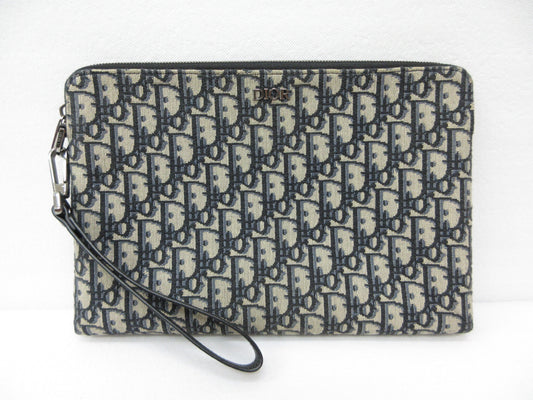 Dior Trotter Oblique Jacquard Second Bag, Approx. W30 x H20cm, Clutch Bag