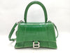 BALENCIAGA 6892 Balenciaga BALENCIAGA Hourglass Crocodile Embossed Handbag