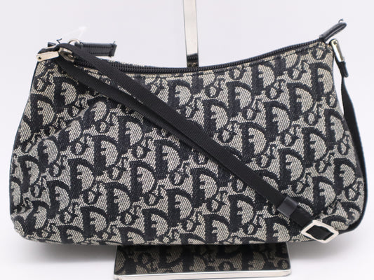 Dior Trotter Accessory Pouch Handbag Black Handbag
