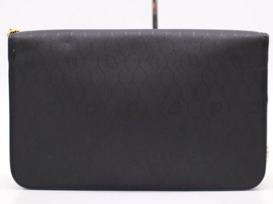 Dior Leather Honeycomb Pattern Chain Shoulder Bag Black Shoulder Bag