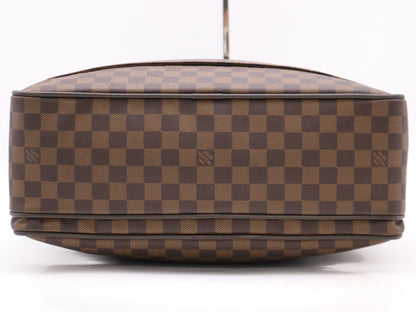 LOUIS VUITTON Damier N23252 Damier Curl Business Bag with Name Tag and Charm