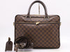 LOUIS VUITTON Damier N23252 Damier Curl Business Bag with Name Tag and Charm