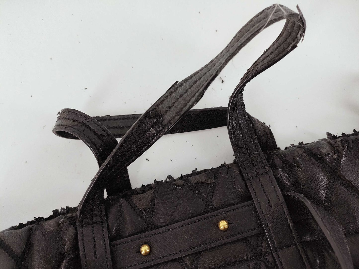 GIVENCHY 2-way black leather shoulder bag