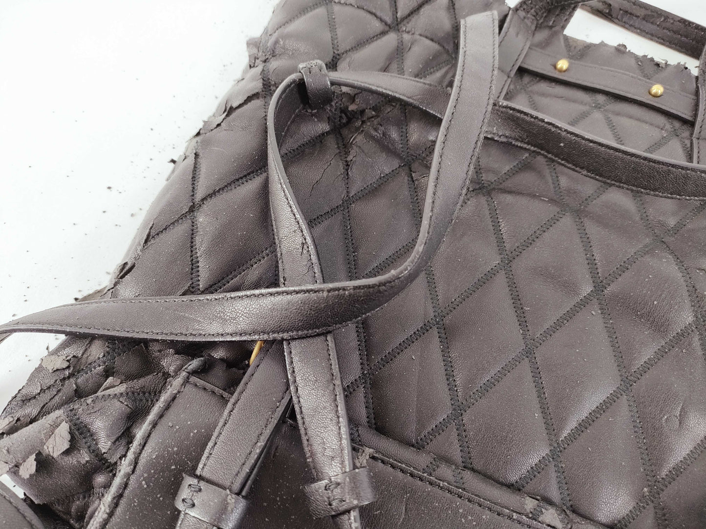 GIVENCHY 2-way black leather shoulder bag