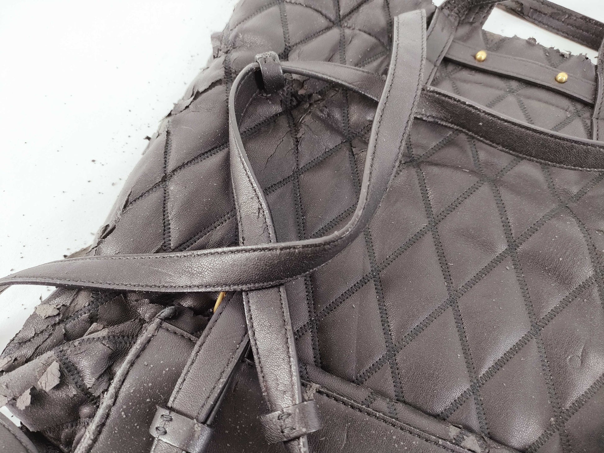 GIVENCHY 2-way black leather shoulder bag