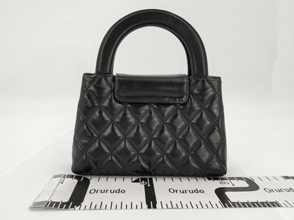 CHANEL Matelasse 2-Way Handbag with Gold Hardware, Chain Shoulder Bag, W19cm, AS4416, Serial Number Plate, Black