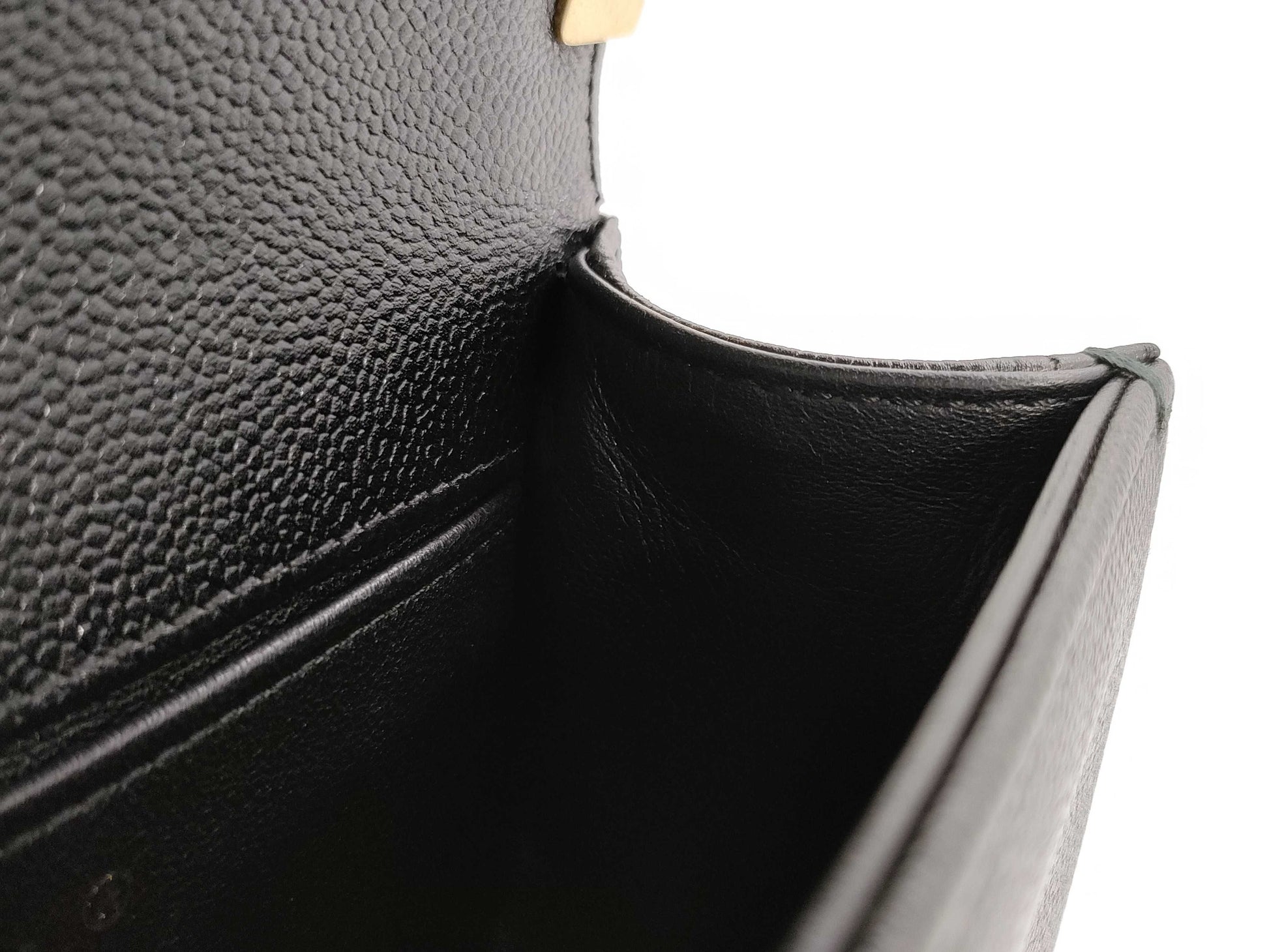 CHANEL Boy Chanel Round Caviar Leather Shoulder Bag with Gold Hardware and Chain Serial Number Plate in Black
