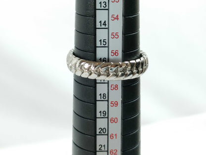 FENDI Baguette Ring Silver Box Ring