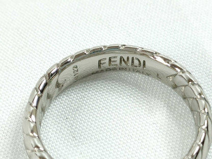 FENDI Baguette Ring Silver Box Ring