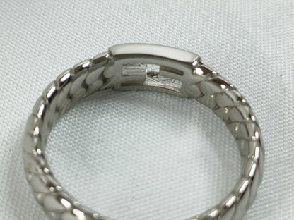 FENDI Baguette Ring Silver Box Ring