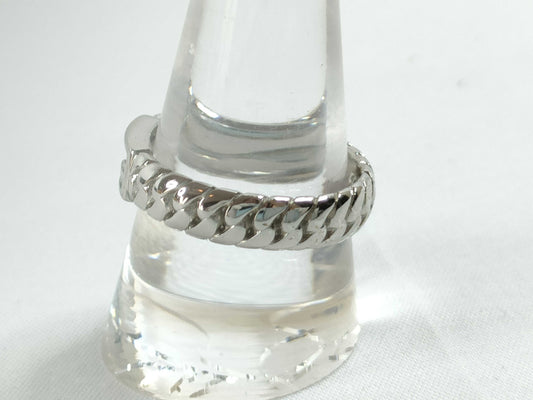 FENDI Baguette Ring Silver Box Ring