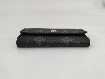 LOUIS VUITTON Monogram Eclipse Multicle 6 M82603 RFID Initial Key Case/Key Holder