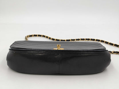 CHANEL Lambskin Half Moon Chain Bag, 0 Series, Shoulder Bag
