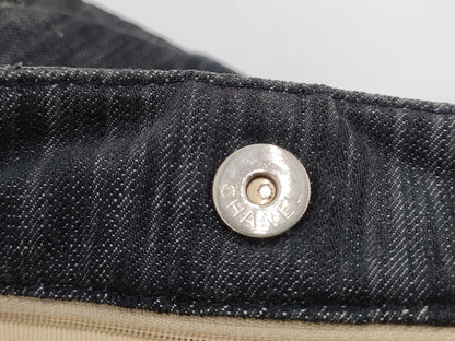 CHANEL Chanel denim shoulder bag tote bag