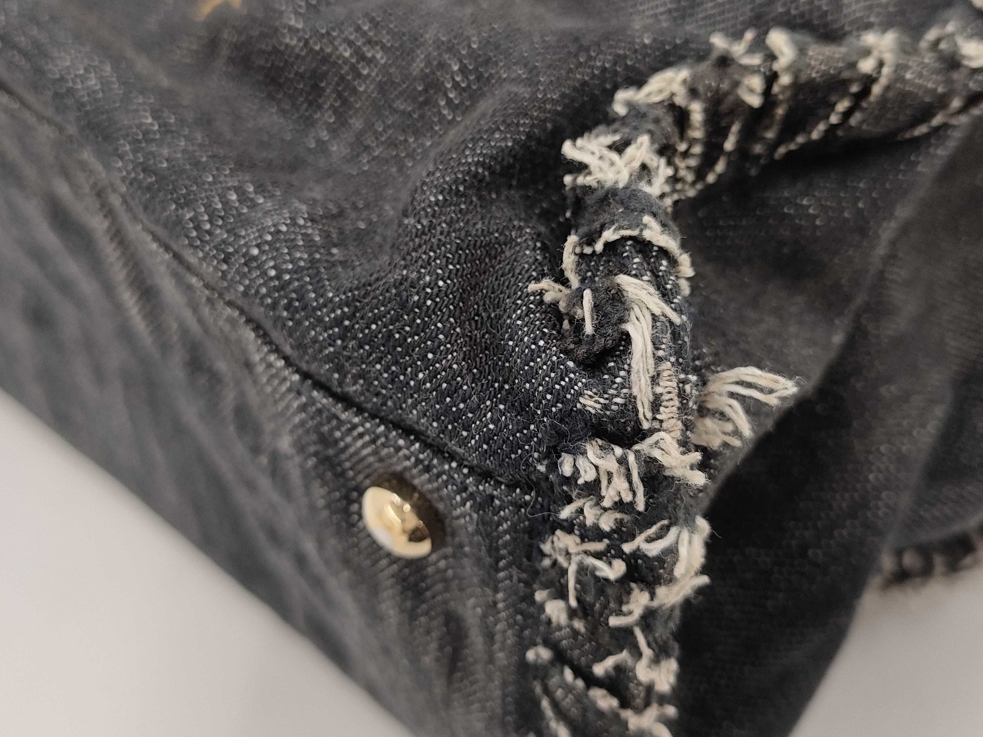CHANEL Chanel denim shoulder bag tote bag