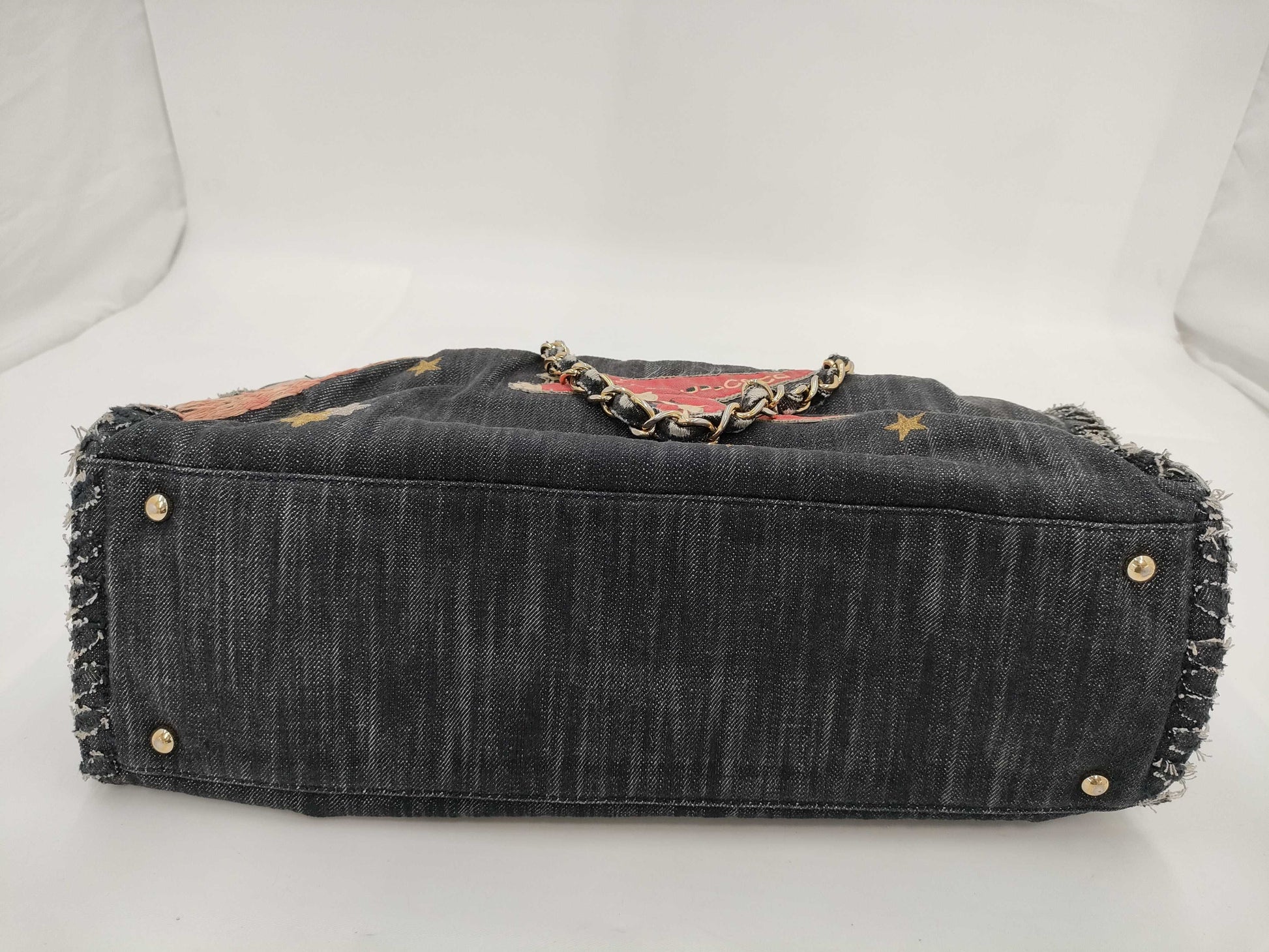 CHANEL Chanel denim shoulder bag tote bag