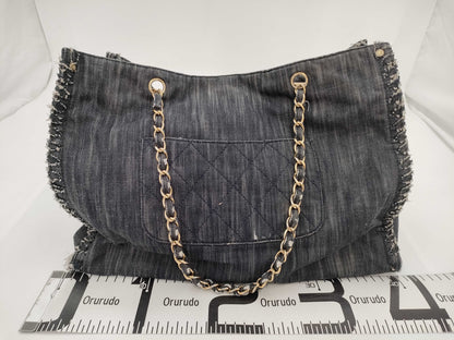 CHANEL Chanel denim shoulder bag tote bag
