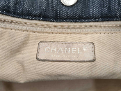 CHANEL Chanel denim shoulder bag tote bag