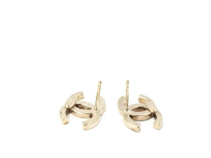 CHANEL A11P Coco Mark Rhinestone Earrings