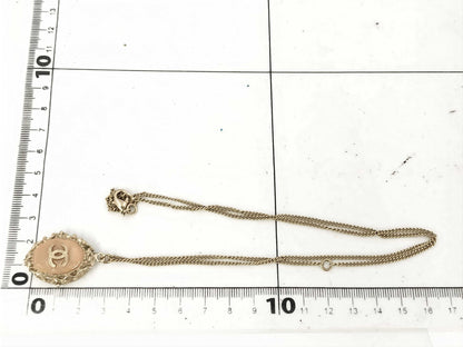 CHANEL B13C Color Stone Coco Mark GP Necklace