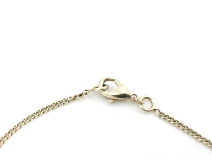 CHANEL B13C Color Stone Coco Mark GP Necklace