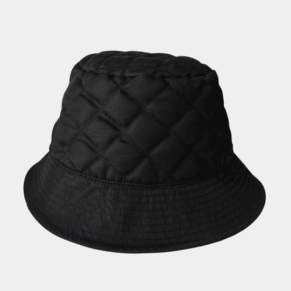 CELINE Logo Quilted Nylon Bucket Hat, Black, Size L, Other Accessories