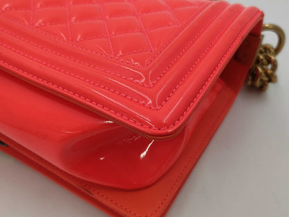 CHANEL Boy Chanel 25 Red Seal Card Shoulder Bag