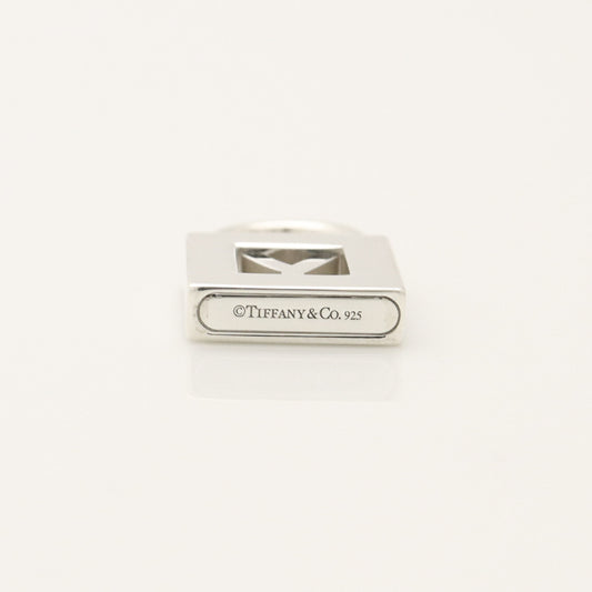 Tiffany & Co. Initial Y Lock Padlock Charm, 925 Sterling Silver, 5.85g