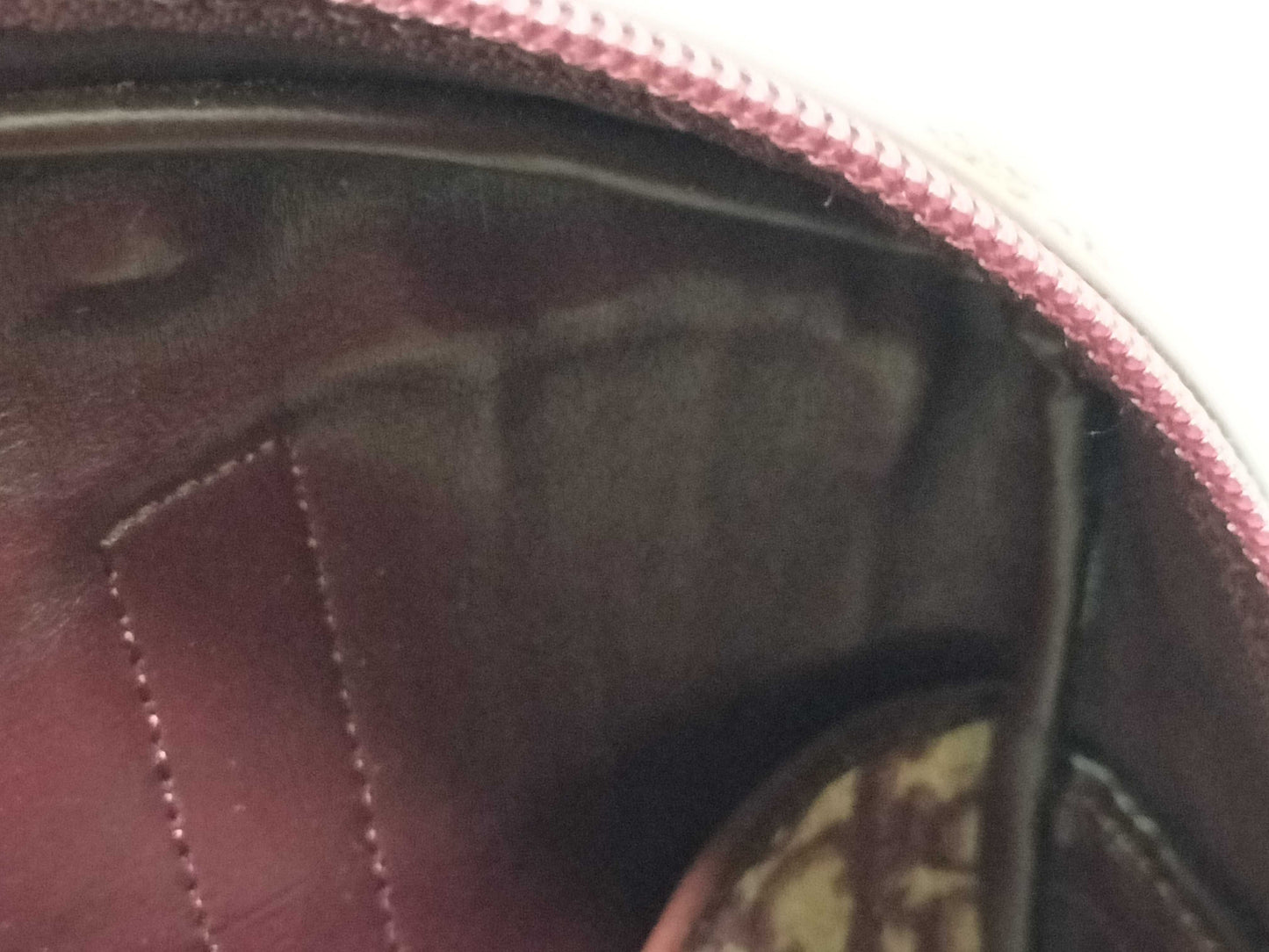 Dior Trotter Christian Dior Mini Boston Canvas Bordeaux Handbag