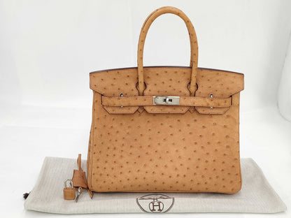 HERMES HERMES Birkin Hermes Birkin 30 □K Ostrich Handbag Handbag