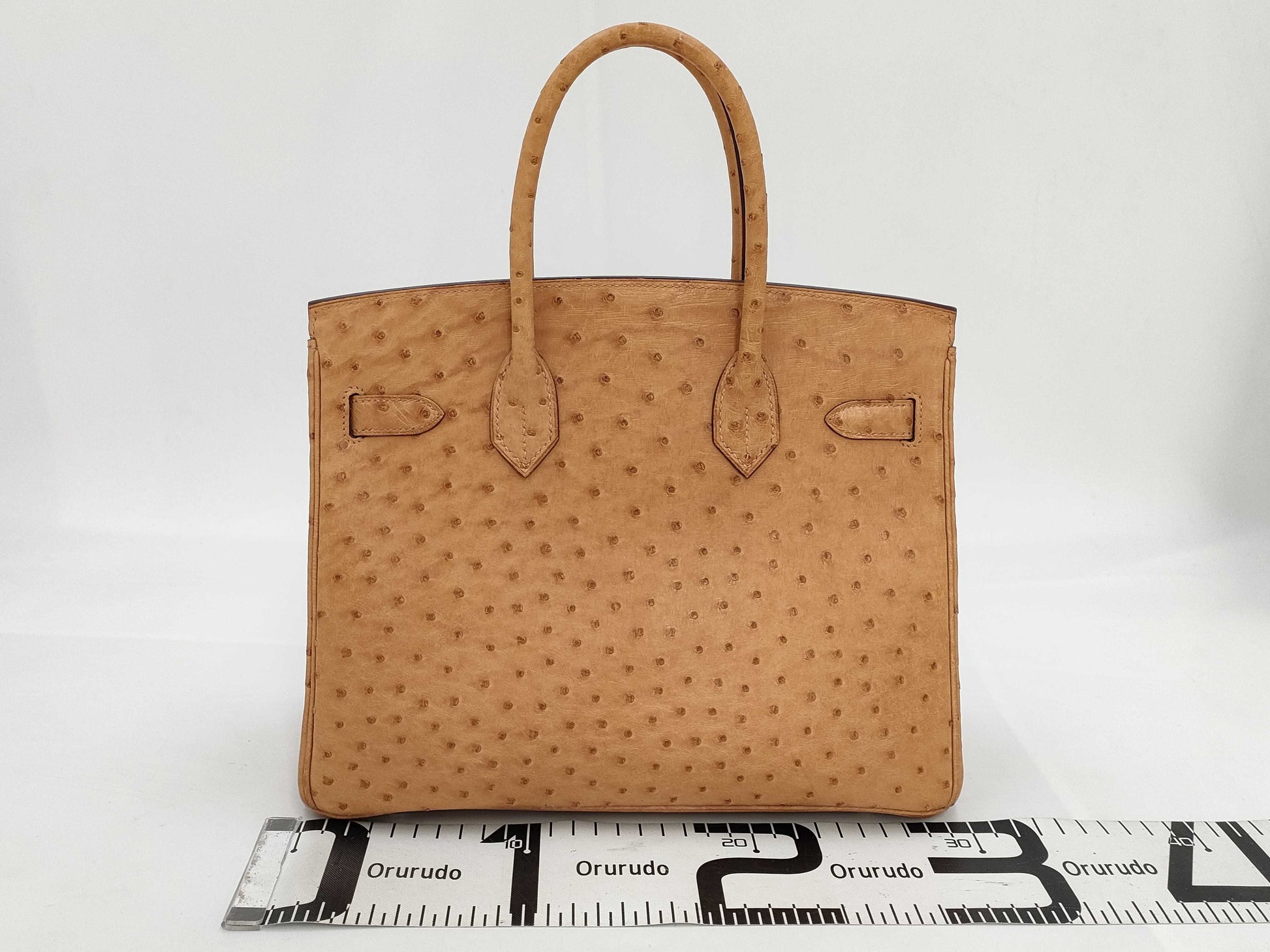 HERMES HERMES Birkin Hermes Birkin 30 □K Ostrich Handbag Handbag