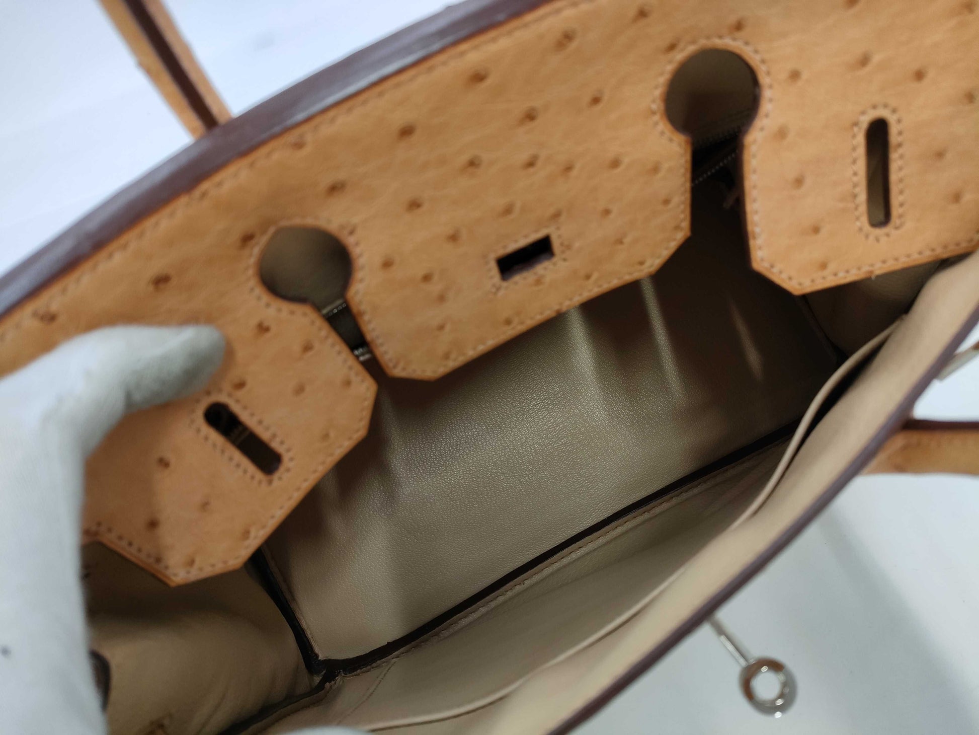HERMES HERMES Birkin Hermes Birkin 30 □K Ostrich Handbag Handbag
