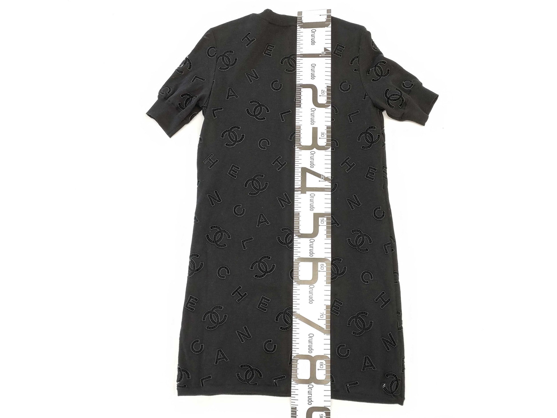 CHANEL CHANEL Coco Mark All-Over Print Dress Button Size 36 Dress