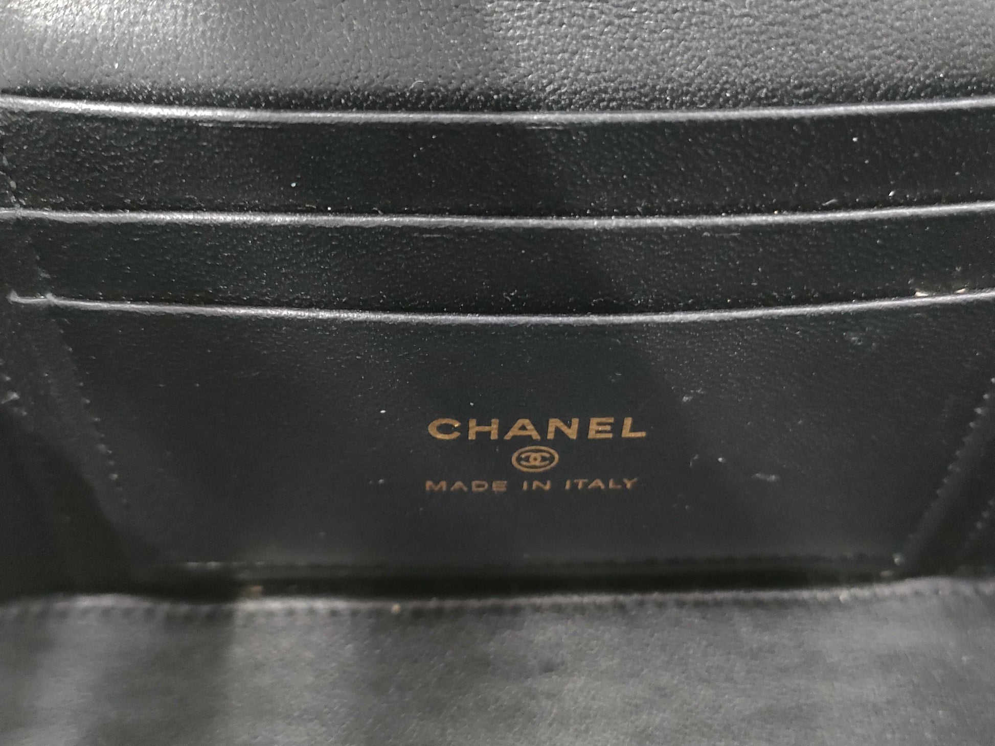 CHANEL 2-Way Chain Vanity Bag with Top Handle, Mirrored Matelasse Lambskin, Black with GD Hardware, AP2199 AHKG4A71 Shoulder Bag